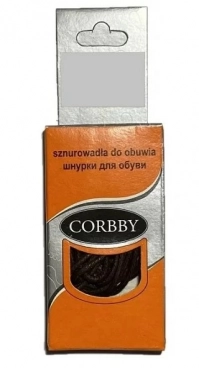 Шнурки, CORBBY, 5313C - 100см круглые тонкие с пропиткой